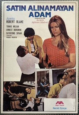 Un uomo dalla pelle dura 1972 Robert Blake Catherine Spaak Vintage Movie Poster