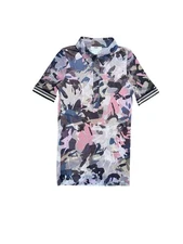 Vintage Fuzzi Mesh Camouflage Polo Shirt Unisex
