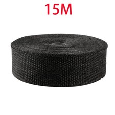 15m Black Titanium HeatWrap Tape Exhaust Insulating Downpipe Manifold With Ties_