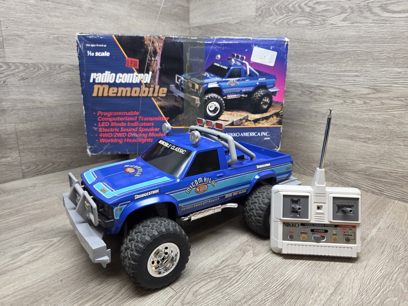 Rare! Vtg 1982 Nikko 1/10 Micom Hilux 4wd 10940 Radio Contro