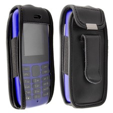 Image of caseroxx Leather-Case with belt clip for Nokia 105 (2019) 4th Edition in black m