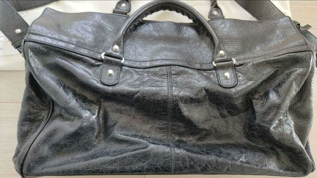 BALENCIAGA The First Leather Shoulder Bag image 3