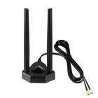 Dual Band WiFi Antenna 2.4GHz 5GHz RP-SMA with 6.5ft Extension Cable for PC Rout