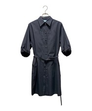 PRADA Logo Shirt Dress/ Black/ Size 38