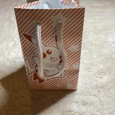 Pokemon Center Japan Pikachu 2022 Gift Bag 6 1/4  H x 3 3/4  L x 3 3/4  Preowned