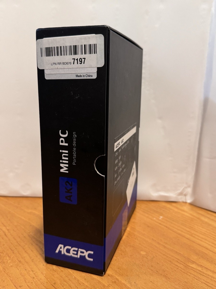 ACEPC Windows 10 Pro Mini PC AK2 Apollo Lake 8GB Ram 256GB SSD | eBay