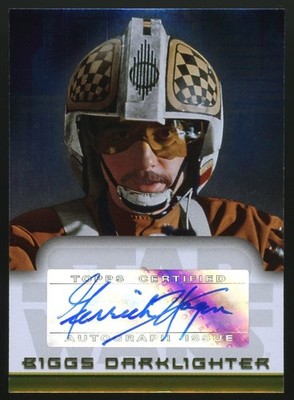 2006 Topps Star Wars Evolution Garrick Hagon As Biggs Darklighter Auto 