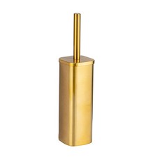 Free Standing Toilet Brush Holder Brush Set Gold Bathroom Easy Cleaning SUS