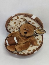 Vintage March of Dimes Plushland Bean Bags for Babies Zipper Football Full Back