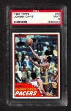 1981 Topps #16 JOHNNY DAVIS PSA 9 Mint 19440472 