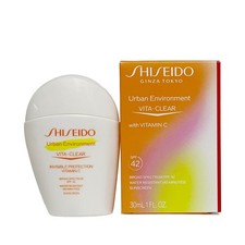 Shiseido Urban Environment Vita-Clear with Vitamin C Sunscreen SPF 42, 1 oz 30mL
