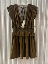 Elegant Brown Happy X Nature Women's Dress. Size M