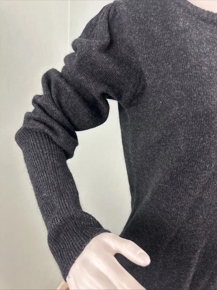 Suéter pulôver feminino TULLE Anthropologie manga folhada gola barco tamanho XL - Imagem 3 de 4