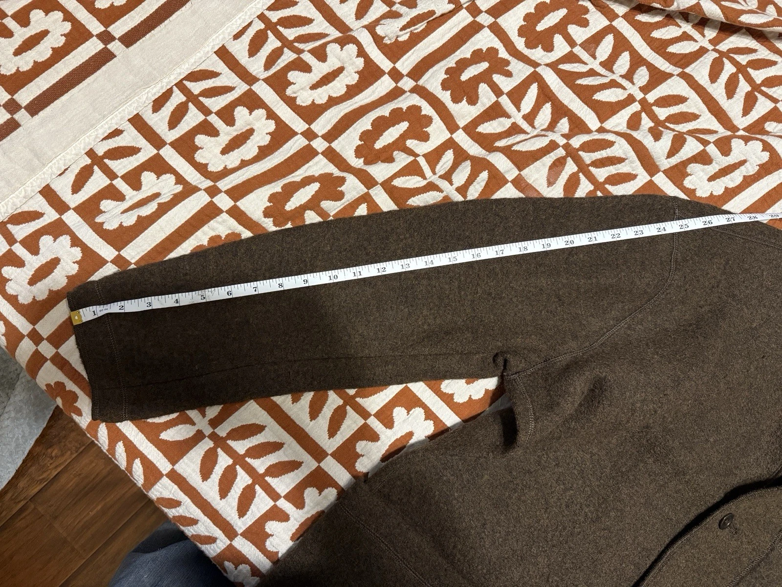 Flint and Tinder men's Boiled Wool Chore Blazer Jacket, Color Brown, Size Large - product detail image 11
