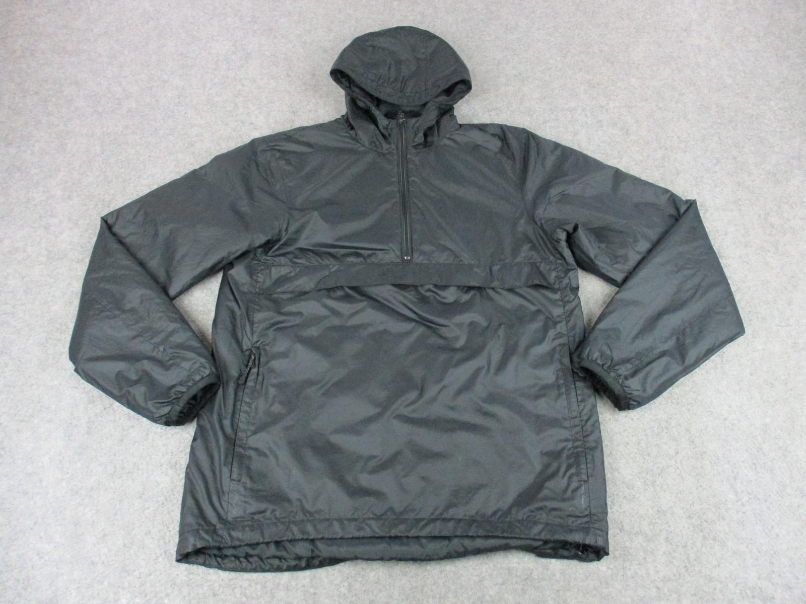 Nike SB Jacket Mens Medium Black Hooded Windbreaker Pullover
