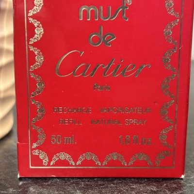 Vintage Must de Cartier 89% EDT Recharge Refill Perfume Spray