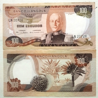 BILLET ANGOLA 100 ESCUDOS 1972 Pick 101 SUP