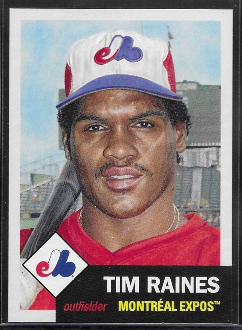 2022 TOPPS LIVING SET # 580 TIM RAINES Montreal Expos HOF 1,761 Printed c