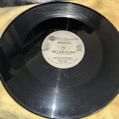 Freestyle   Don't Stop The Rock 1989 Gray Label Press 12'' VG+ No Cover
