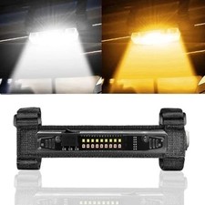 UTV Interior Light,12V Universal UTV Dome Light Roll Bar Mount LED WHITE YELLOW