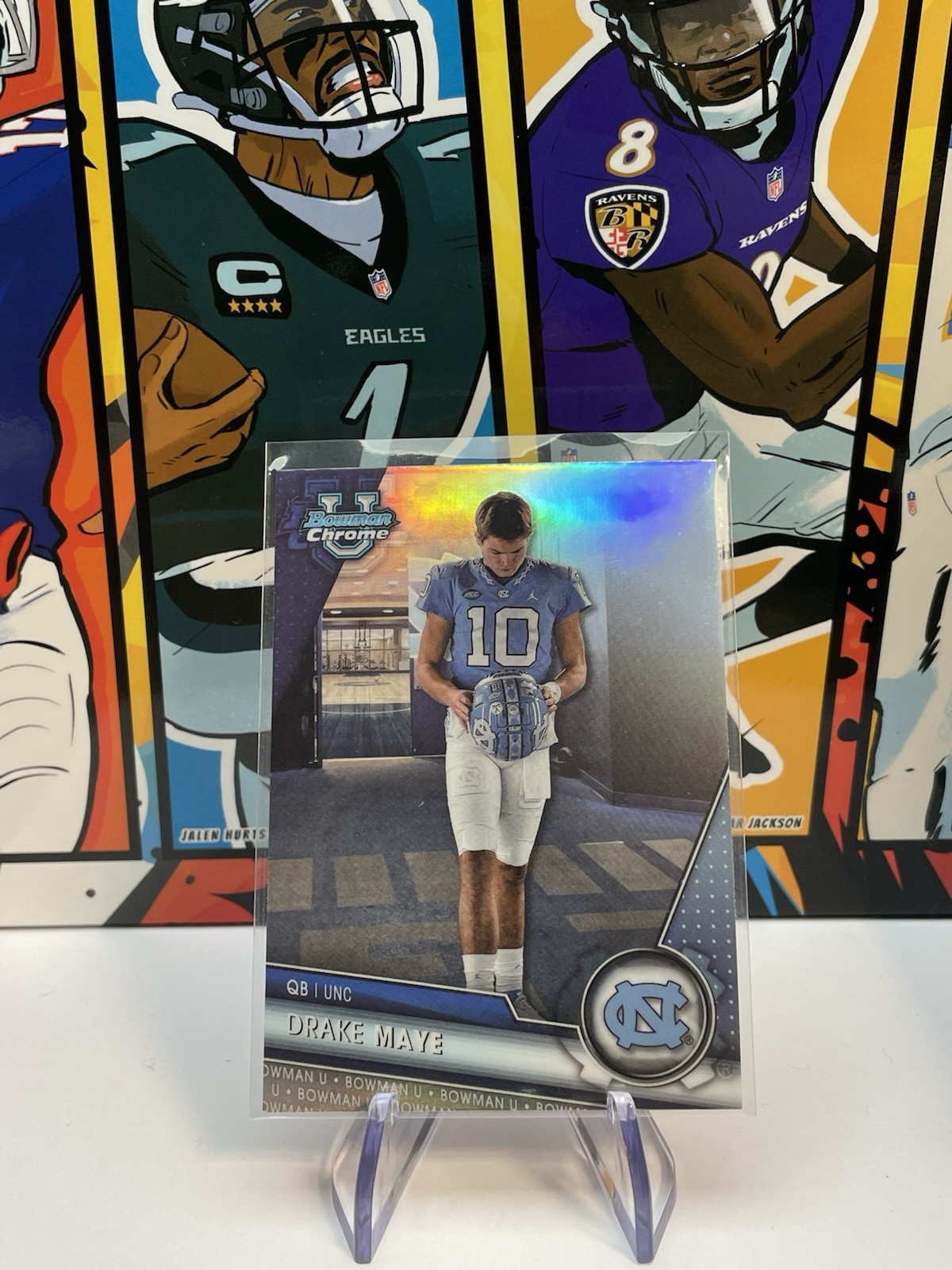 Drake Maye 2023 Bowman University Chrome #149 Image Variation SP