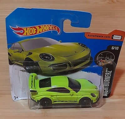 Hot Wheels 2017 Porsche 911 GT3 RS - 6/10 in Grün NIGHTBURNERZ OVP