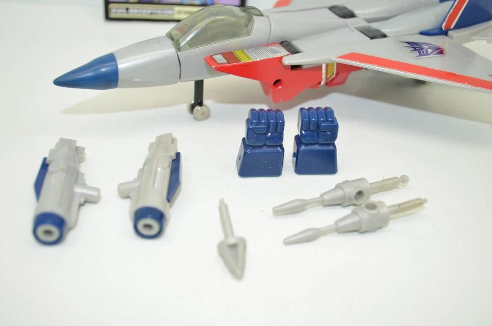 Vintage Hasbro G1 Transformers 1984 Starscream Decepticons Nice Cond. Incomplete - Image 2 of 4