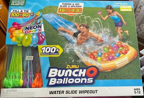 Bunch O Balloons Neon Color Water Slide Wipeout 1x Lane by ZURU
