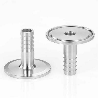 Triclamp A2/316L Edelstahl Schlauchstutzen für Rohrinnendurchmesser 6mm-219mm