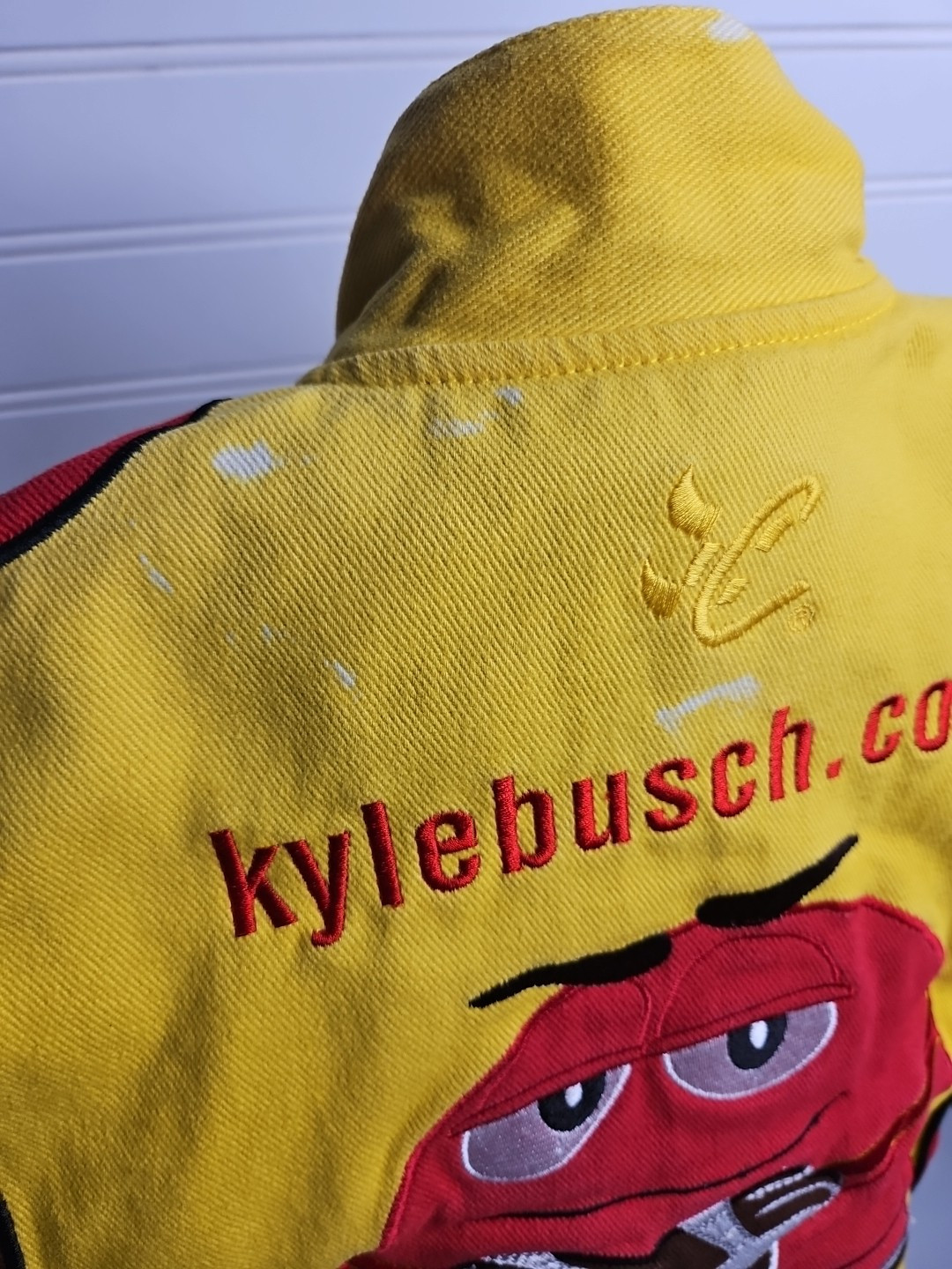 Vintage NASCAR M&M Chase Authentics Button Up Jacket Rare Kid Size XS