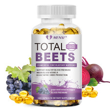 Superfood Beetroot Extract Capsules -120ct  Supports Heart Health  Blood Flow