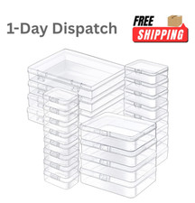 Jutieuo 24 Pack Clear Plastic Storage Containers with Lids Mixed Sizes