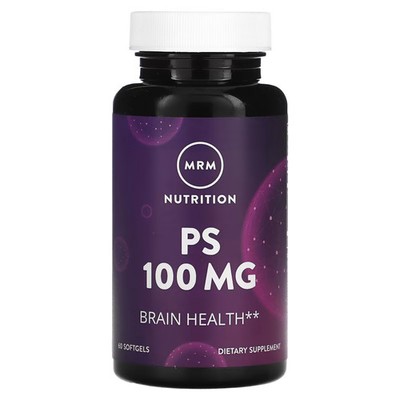 2 X MRM, Nutrition, PS, 100 mg, 60 Softgels