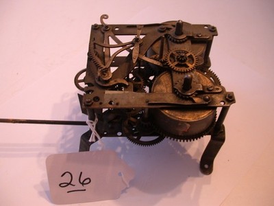KIENZLE CLOCK MOVEMENT, MARKED D.R. PATENT 125605, 43CM/104, 2 SPRING   UC26