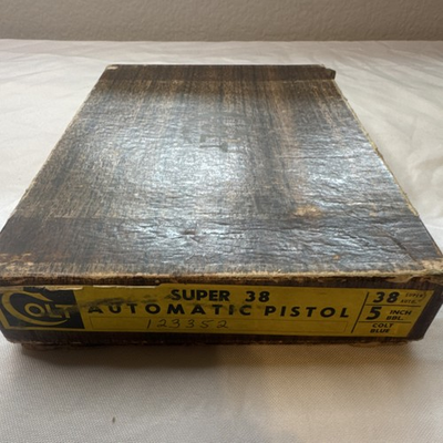 #ad NOT FOR SALE IN CALIFORNIA Colt Super .38 Auto Mags Box and Manual $450.00