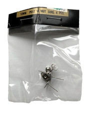 The Jewelry Connection Silvertone Pierced Earring 10mm post w/nut 4 pcs