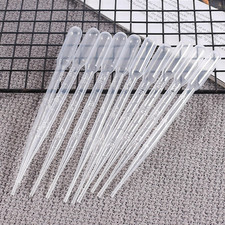 10-50x PLASTIC PIPETTES. 6" Long Graduated Liquid Transfer Pipettes. 3ml. UK