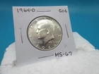 1964-D KENNEDY Fifty Cent Half Dollar Coin 90% Silver /Mint State 67 (A)