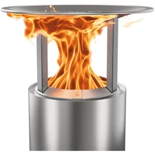 Mesa XL Heat Deflector with Detachable Legs - Modern Fire Pit Accessory