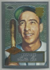 2002 Topps Chrome Series 2 Baseball Billy Cox 1952 Reprints Insert #52R-13