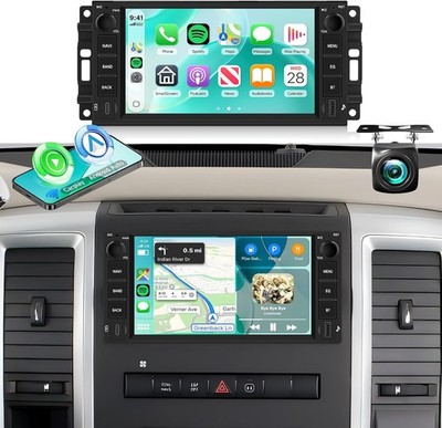 4+64GB 7'' Carplay For Dodge RAM 1500 2500 2009-2012 Android 15 Car Radio Stereo