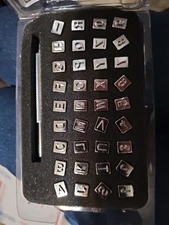 Artminds Leather Stamp Set 37 Pieces  Alphabet & Number Set  OPEN BOX Never Used