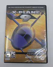 X-Plane 9 Flight Simulation PC DVD Rom Software 2008 6 Discs EUC Manual COMPLETE