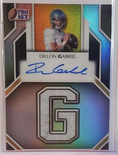 Dillon Gabriel 2025 Leaf Pro Set NAME "G" Auto Autograph #8/25