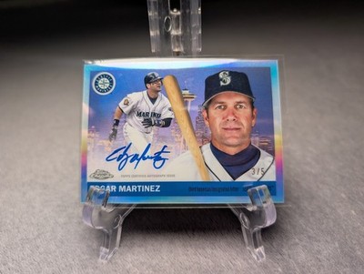 2025 Topps Chrome Platinum Edgar Martinez City Scape SSP Auto /5 Seattle Mariner
