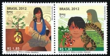 Brazil Stamp 3224  - Legends, Horizontal pair
