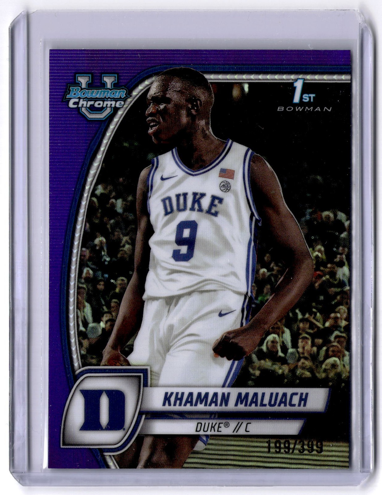 2024-25 Bowman University Chrome #46 Khaman Maluach Purple Refractor #/399