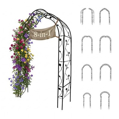 Rosenbogen Gartenbogen Rankhilfe Torbogen Rosengitter Halbbogen modular Metall