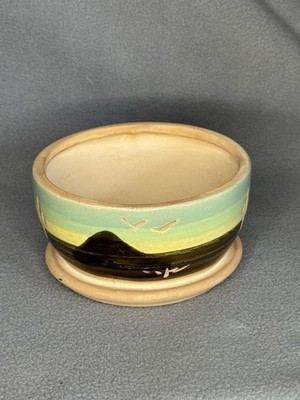 Handmade Superstition Stoneware Sunrise Southwest Landscape Decorative Planter