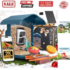 PAV-Bird Feeder with Camera 2K HD, 64GB Card, AI Identify Bird Species Smart ...